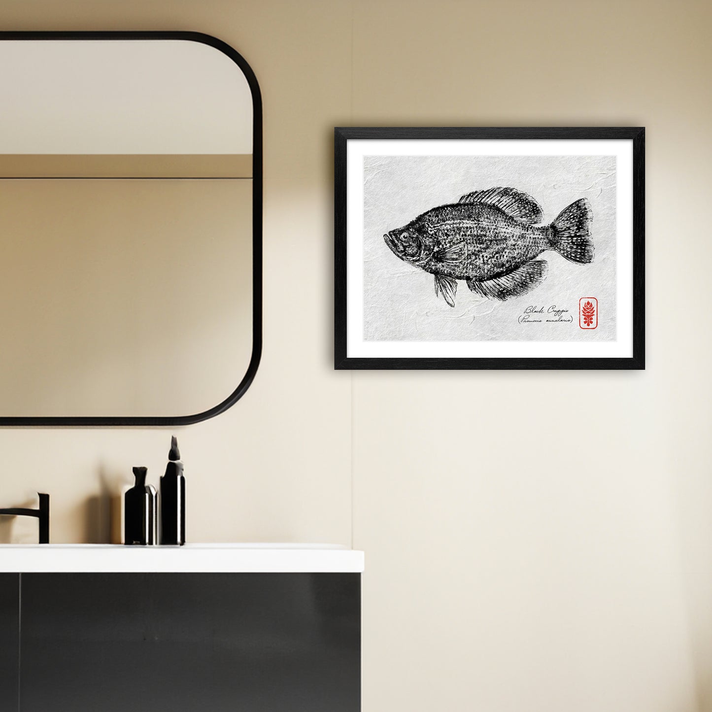 Black Crappie (ink only)