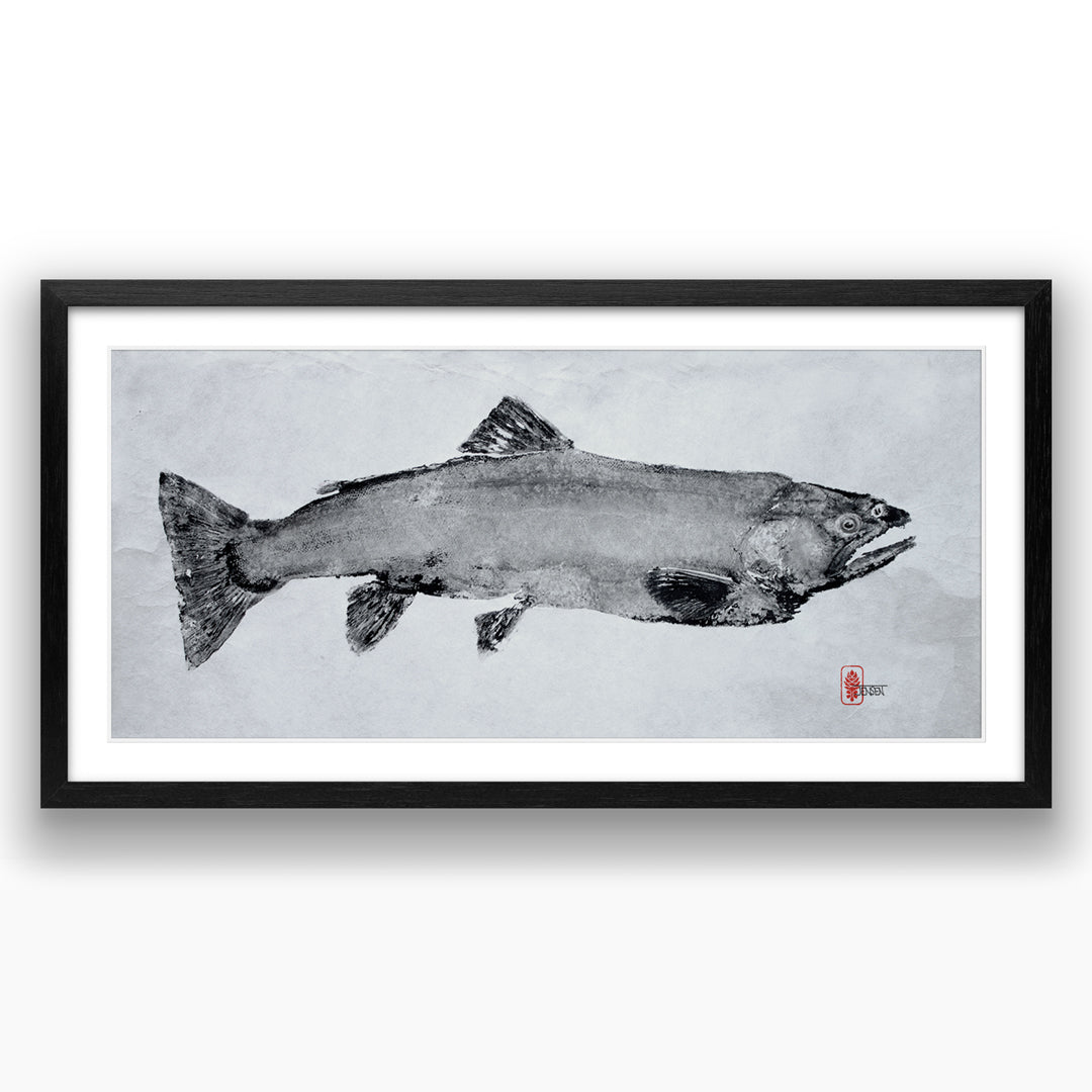 Lahontan Cutthroat (Original Gyotaku)